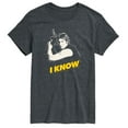 thumbnail image 1 of Star Wars - Valentine Han Solo I Know - Men's Short Sleeve Graphic T-Shirt, 1 of 5