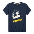 thumbnail image 1 of Star Wars - Valentine Han Solo I Know - Toddler And Youth Short Sleeve Graphic T-Shirt, 1 of 5