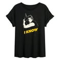 thumbnail image 1 of Star Wars - Valentine Han Solo I Know - Women's Oversized Graphic T-Shirt, 1 of 5