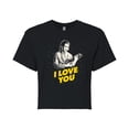 thumbnail image 1 of Star Wars - Valentine Princess Leia I Love You - Juniors Cropped Graphic T-Shirt, 1 of 5