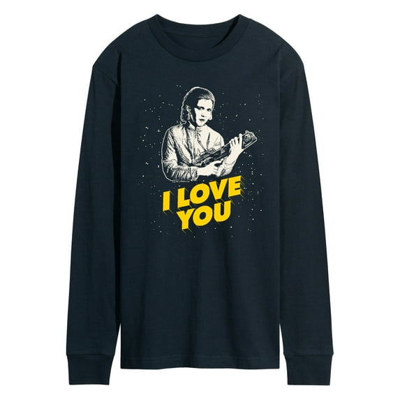 Star Wars - Valentine Princess Leia I Love You - Men's Long Sleeve Graphic T-Shirt