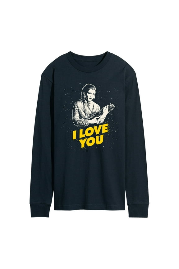 - Valentine Princess Leia I Love You - Men's Long Sleeve Graphic T-Shirt