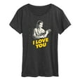 thumbnail image 1 of Star Wars - Valentine Princess Leia I Love You - Women's Short Sleeve Graphic T-Shirt, 1 of 5