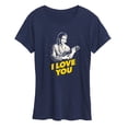 thumbnail image 1 of Star Wars - Valentine Princess Leia I Love You - Women's Short Sleeve Graphic T-Shirt, 1 of 5