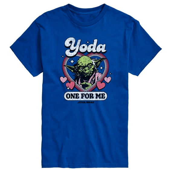 Star Wars - Valentine Yoda One For Me - Men's Short Sleeve Graphic T-Shirt