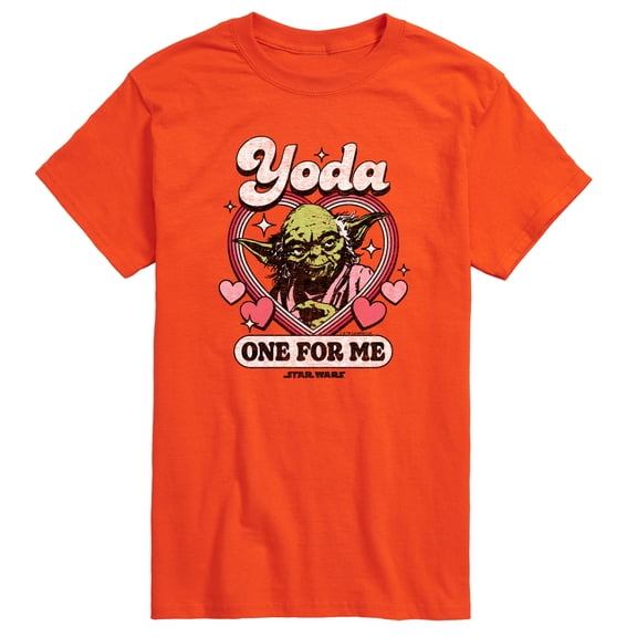 Star Wars - Valentine Yoda One For Me - Men's Short Sleeve Graphic T-Shirt