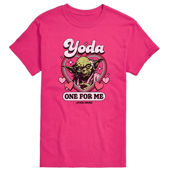 Star Wars - Valentine Yoda One For Me - Men's Short Sleeve Graphic T-Shirt