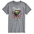 thumbnail image 1 of Star Wars - Valentine Yoda One For Me - Men's Short Sleeve Graphic T-Shirt, 1 of 5