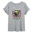 thumbnail image 1 of Star Wars - Valentine Yoda One For Me - Women's Oversized Graphic T-Shirt, 1 of 5