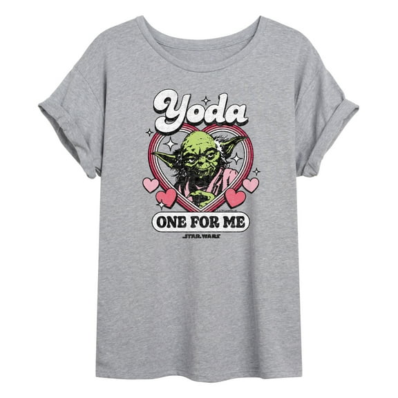 Star Wars - Valentine Yoda One For Me - Women's Oversized Graphic T-Shirt