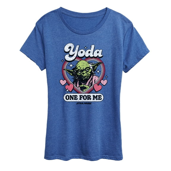 Star Wars - Valentine Yoda One For Me - Women's Short Sleeve Graphic T-Shirt