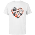 thumbnail image 1 of Star Wars Valentine's Day Heart Galaxy - Short Sleeve Cotton T-Shirt for Adults - Customized-White, 1 of 5