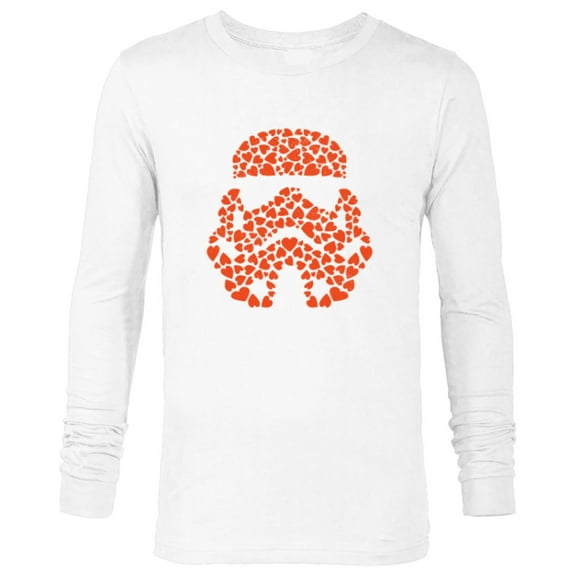 Star Wars Valentine's Day Stormtrooper Mini Hearts - Long Sleeve T-Shirt for Men - Customized-White