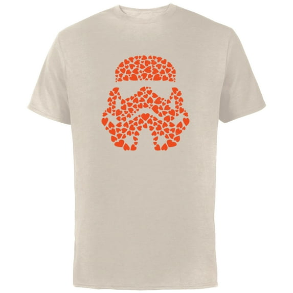 Star Wars Valentine's Day Stormtrooper Mini Hearts - Short Sleeve Cotton T-Shirt for Adults - Customized-Natural