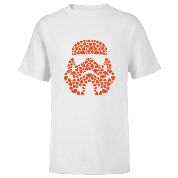 Star Wars Valentine's Day Stormtrooper Mini Hearts - Short Sleeve T-Shirt for Kids - Customized-White