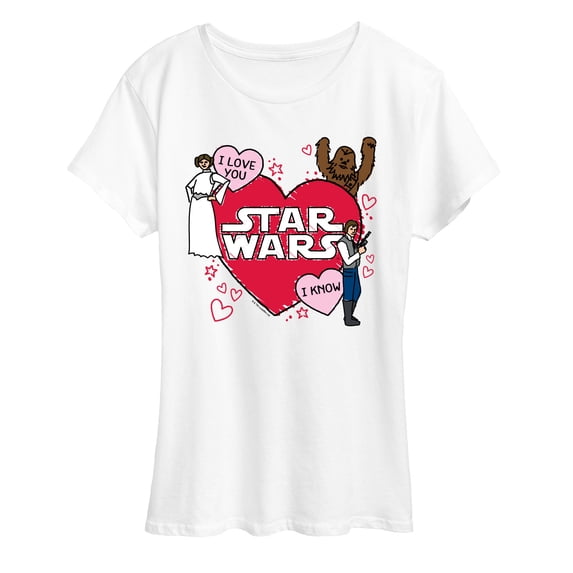 Star Wars - Valentines Scribble - Women's Short Sleeve Graphic T-Shirt