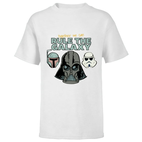 Star Wars Villain Trio Together We Can Rule the Galaxy - Short Sleeve T-Shirt for Kids - Customized-White