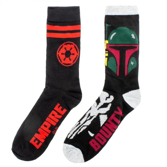 Star Wars Villains Symbols Crew Socks 2-Pair Pack