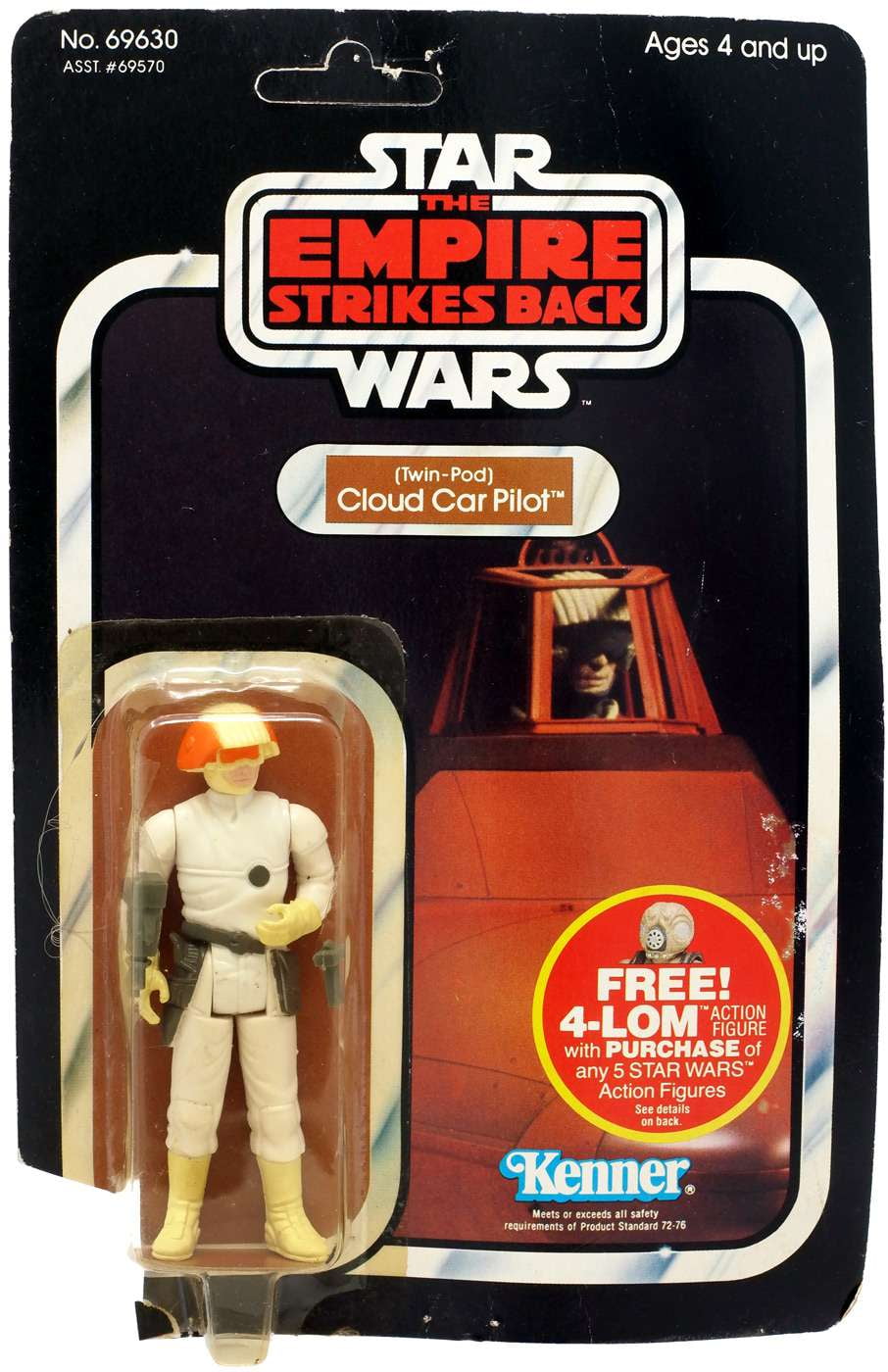 Star Wars Vintage 1982 (Twin-Pod) Cloud Car Pilot Action Figure