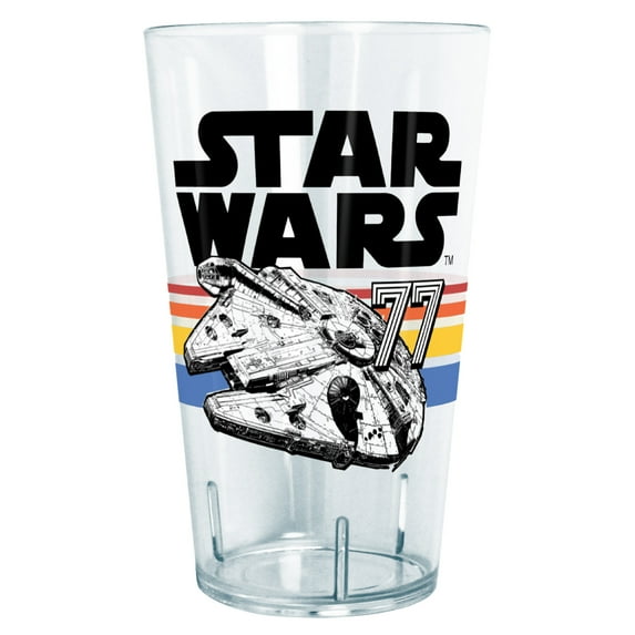 Star Wars Vintage Falcon Stripes  Tritan Drinking Cup Clear 24 oz.