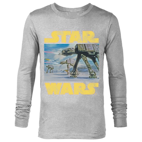 Star Wars Vintage Imperial AT-AT Battle of Hoth - Long Sleeve T-Shirt for Men -Customized-Athletic Heather