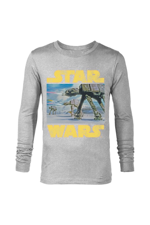 Vintage Imperial AT-AT Battle of Hoth - Long Sleeve T-Shirt for Men -Customized-Athletic Heather