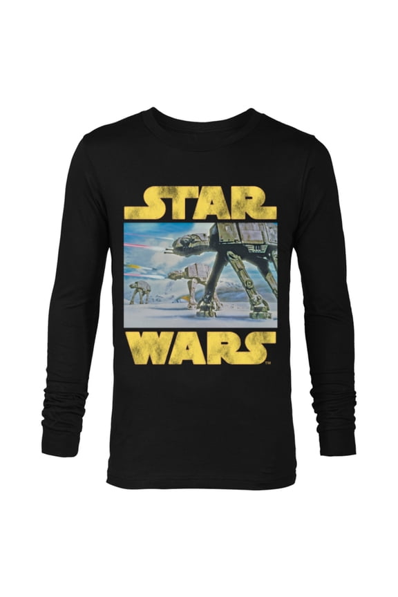 Vintage Imperial AT-AT Battle of Hoth - Long Sleeve T-Shirt for Men -Customized-Black