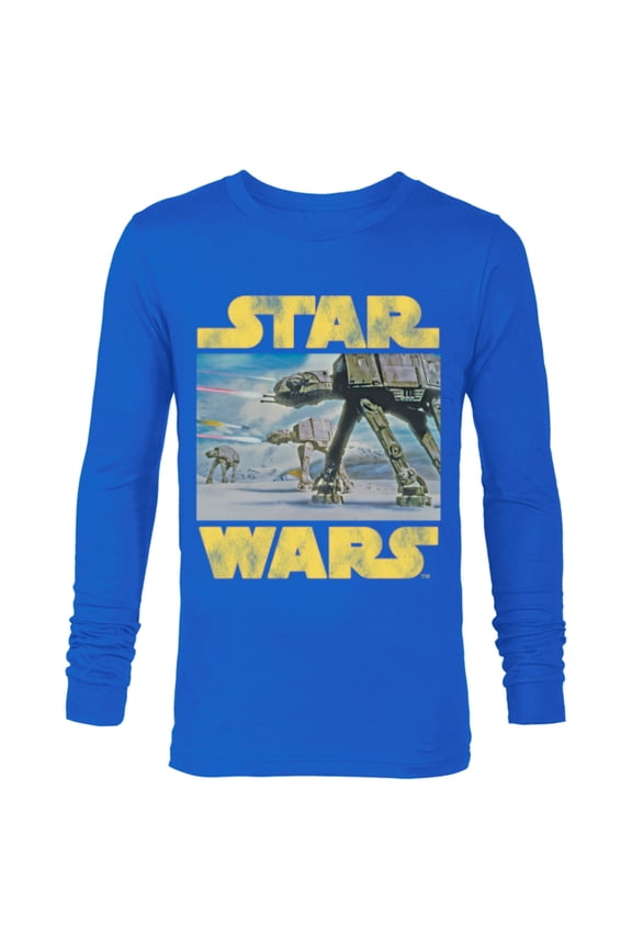 Vintage Imperial AT-AT Battle of Hoth - Long Sleeve T-Shirt for Men -Customized-Royal