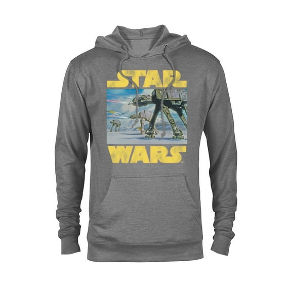 Star Wars Vintage Imperial AT-AT Battle of Hoth - Pullover Hoodie for Adults -Customized-Graphite Heather