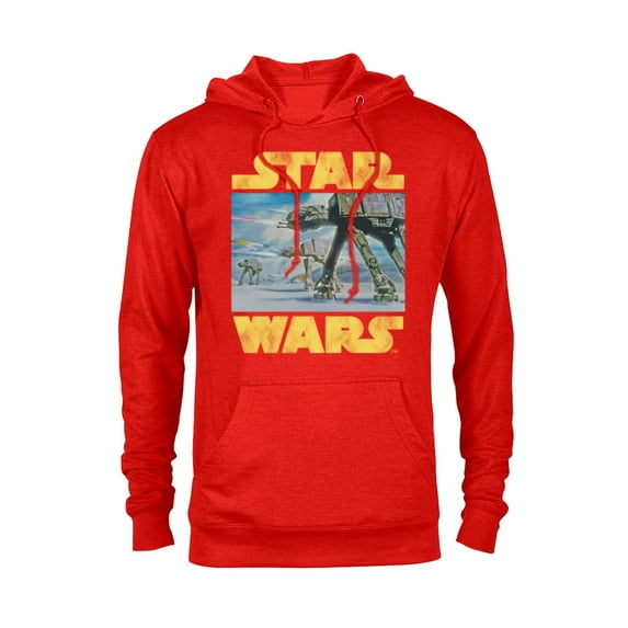 Star Wars Vintage Imperial AT-AT Battle of Hoth - Pullover Hoodie for Adults -Customized-Red Heather