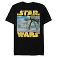 thumbnail image 1 of Star Wars Vintage Imperial AT-AT Battle of Hoth - Short Sleeve Blended T-Shirt for Adults -Customized-Black, 1 of 5