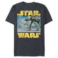 thumbnail image 1 of Star Wars Vintage Imperial AT-AT Battle of Hoth - Short Sleeve Blended T-Shirt for Adults -Customized-Navy Heather, 1 of 5