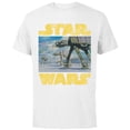 thumbnail image 1 of Star Wars Vintage Imperial AT-AT Battle of Hoth - Short Sleeve Cotton T-Shirt for Adults -Customized-White, 1 of 5