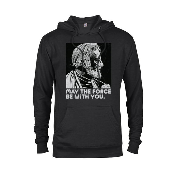 Star Wars Vintage Obi-Wan Kenobi May the Force Be With You - Pullover Hoodie for Adults - Customized-Black