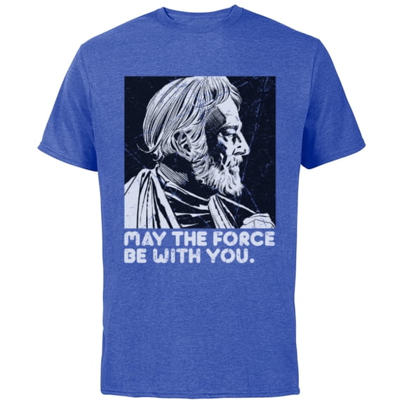 Star Wars Vintage Obi-Wan Kenobi May the Force Be With You - Short Sleeve Cotton T-Shirt for Adults - Customized-Royal Heather