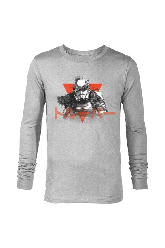 : Visions Anime The Duel Japanese Stormtrooper - Long Sleeve T-Shirt for Men – Customized-Athletic Heather