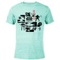 thumbnail image 1 of Star Wars: Visions Artwork Panels - Short Sleeve Blended T-Shirt for Adults – Customized-Ocean Blue, 1 of 5