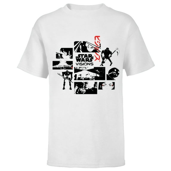 Star Wars: Visions Volume 1 Episodes Japanese Anime Memories - Short Sleeve T-Shirt for Kids – Customized-White
