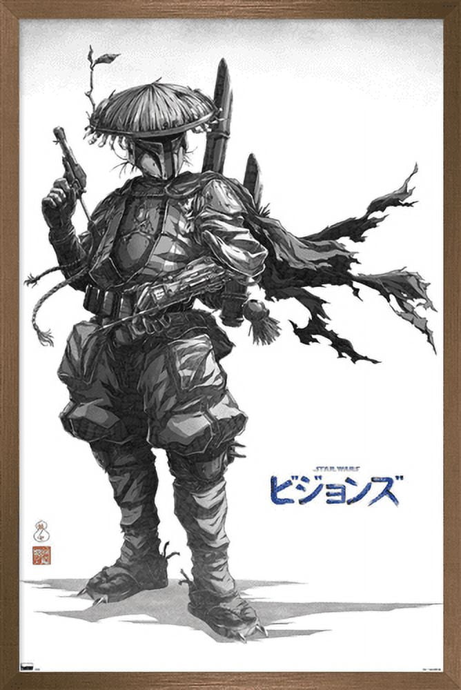 Star Wars: Visions - Boba Wall Poster, 14.725" x 22.375", Framed