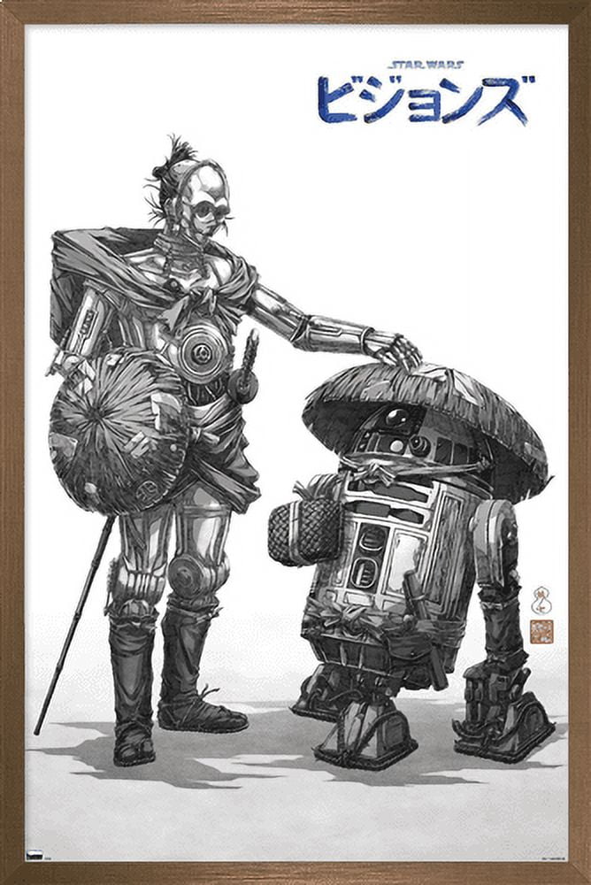 Star Wars: Visions - Droids Wall Poster, 14.725" x 22.375", Framed