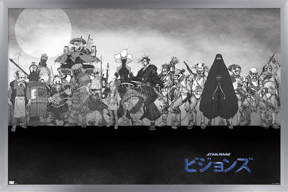 Star Wars: Visions - Group Wall Poster, 22.375" x 34", Framed
