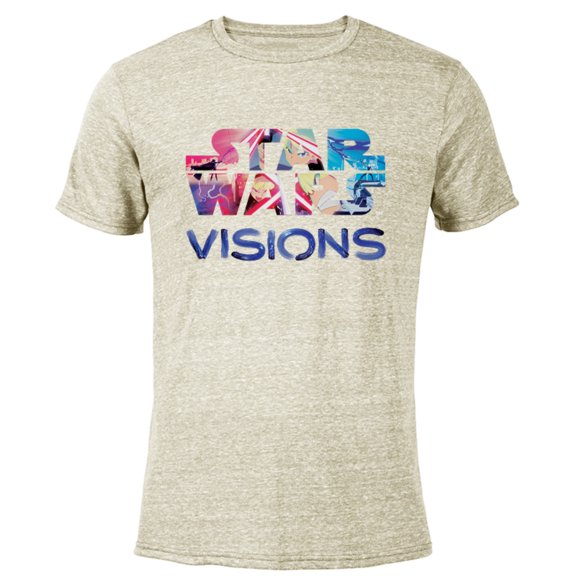 Star Wars: Visions Logo - Short Sleeve Blended T-Shirt for Adults – Customized-Yellow