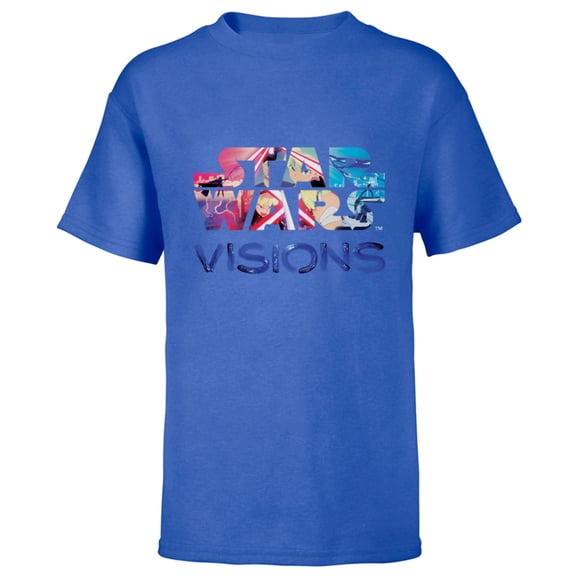 Star Wars: Visions Logo - Short Sleeve T-Shirt for Kids – Customized-Royal