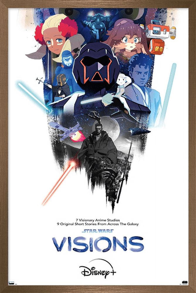 Star Wars: Visions - One Sheet Wall Poster, 14.725" x 22.375", Framed