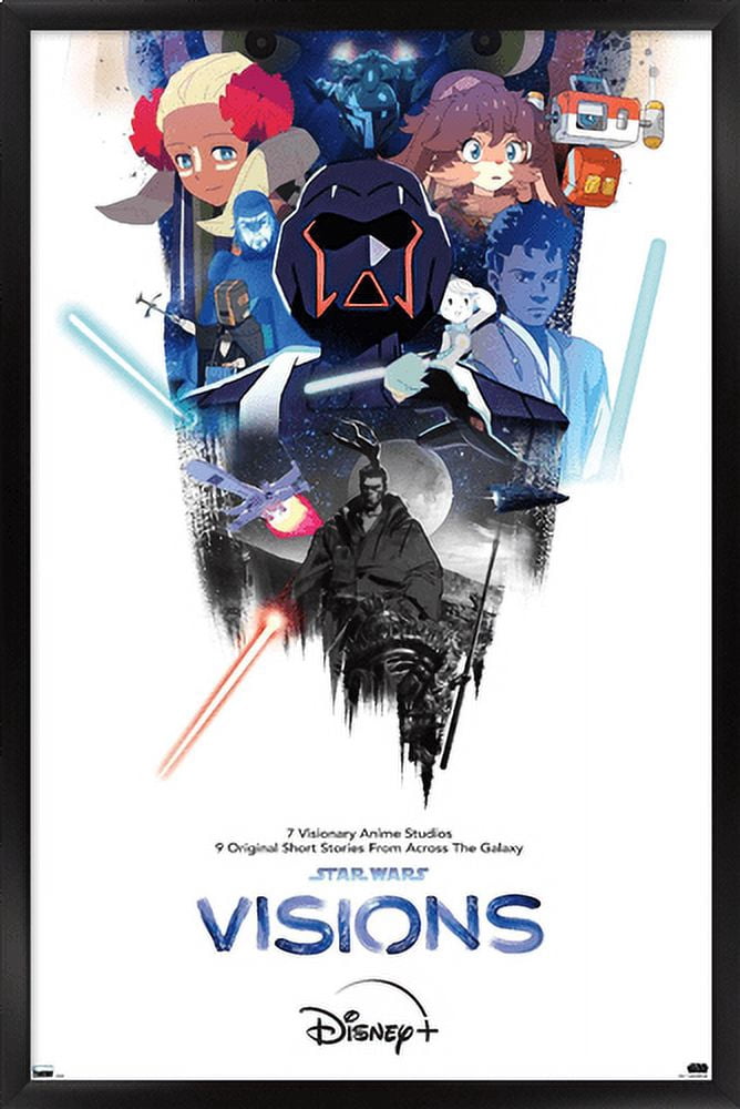 Star Wars: Visions - One Sheet Wall Poster, 22.375" x 34", Framed