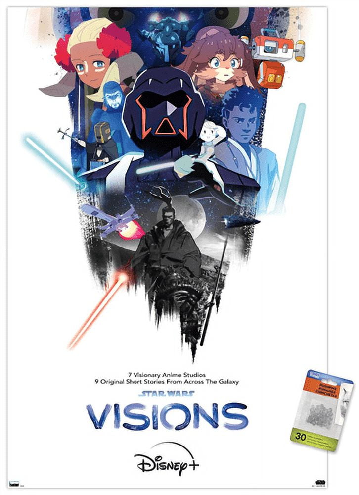 Star Wars: Visions - One Sheet Wall Poster with Push Pins, 22.375" x 34"