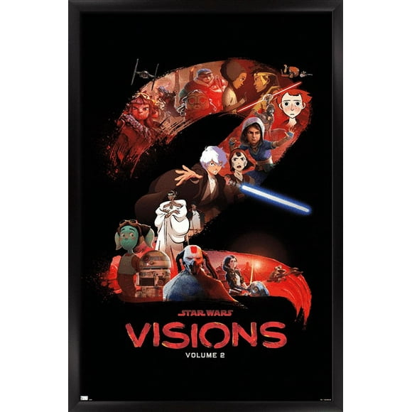 Star Wars: Visions Season 2 - One Sheet Wall Poster, 14.725" x 22.375" Framed