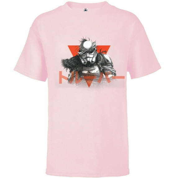 Star Wars: Visions The Duel Battle Ready Stormtrooper - Short Sleeve T-Shirt for Kids – Customized-Soft Pink