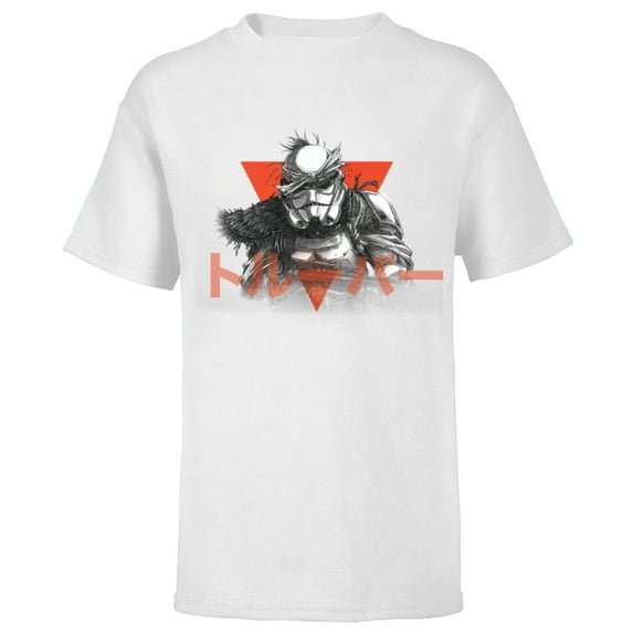 Star Wars: Visions Anime The Duel Japanese Stormtrooper - Short Sleeve T-Shirt for Kids – Customized-White