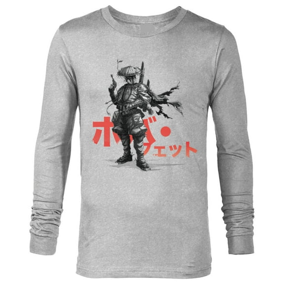Star Wars: Visions Anime The Duel Japanese Samurai Boba Fett - Long Sleeve T-Shirt for Men – Customized-Athletic Heather
